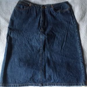Denim mini skirt